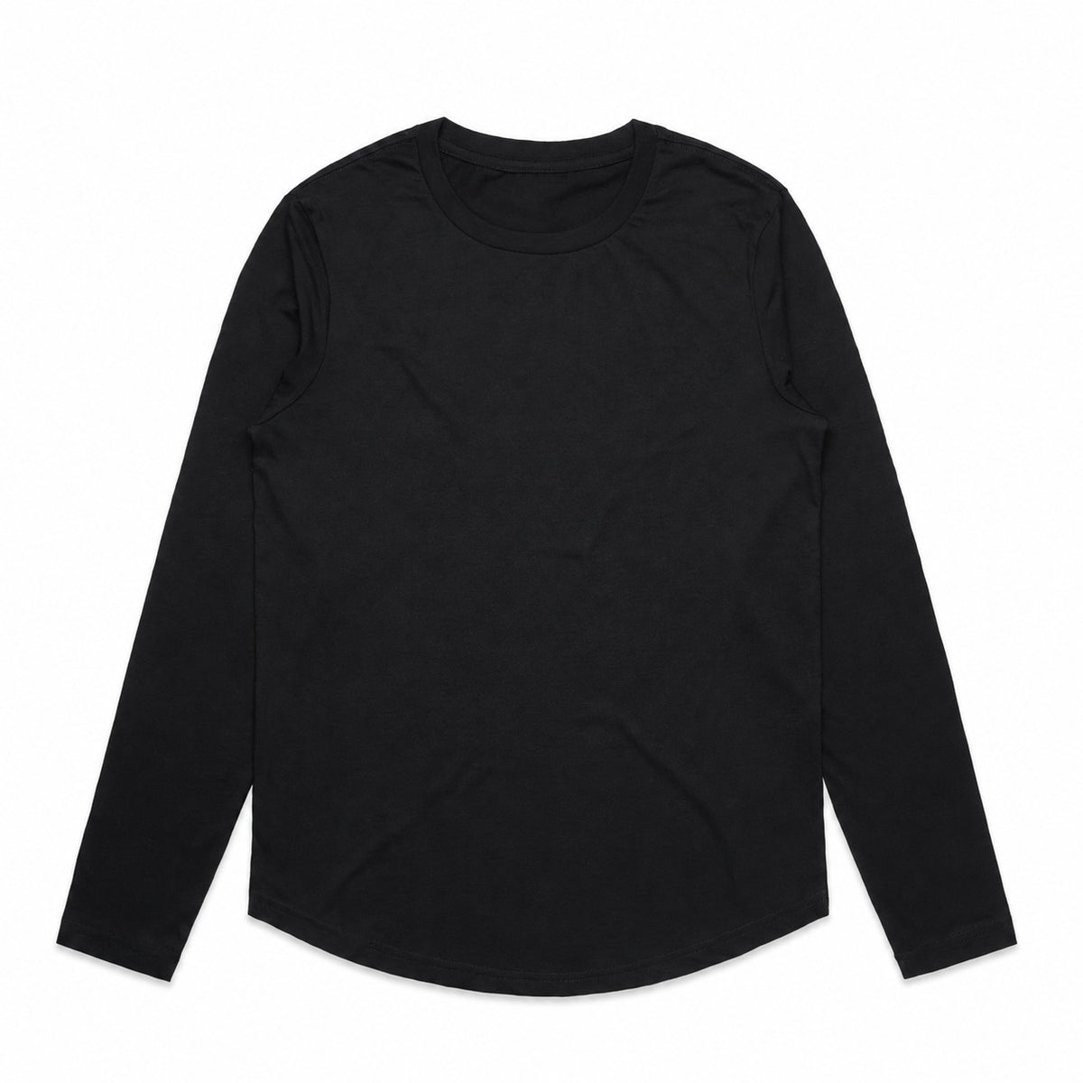 Womens Curved Long Sleeve T-Shirt - Regular Fit