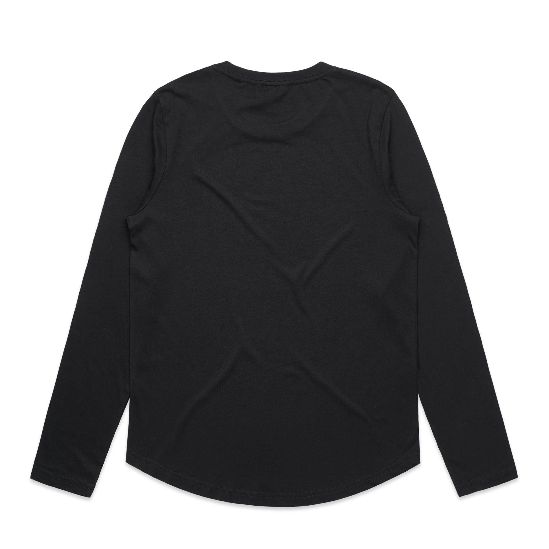 Womens Curved Long Sleeve T-Shirt - Regular Fit